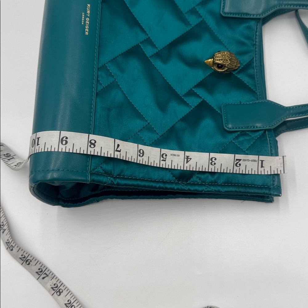 Kurt Geiger London Teal Quilted Tote Bag - Picture 6 of 17